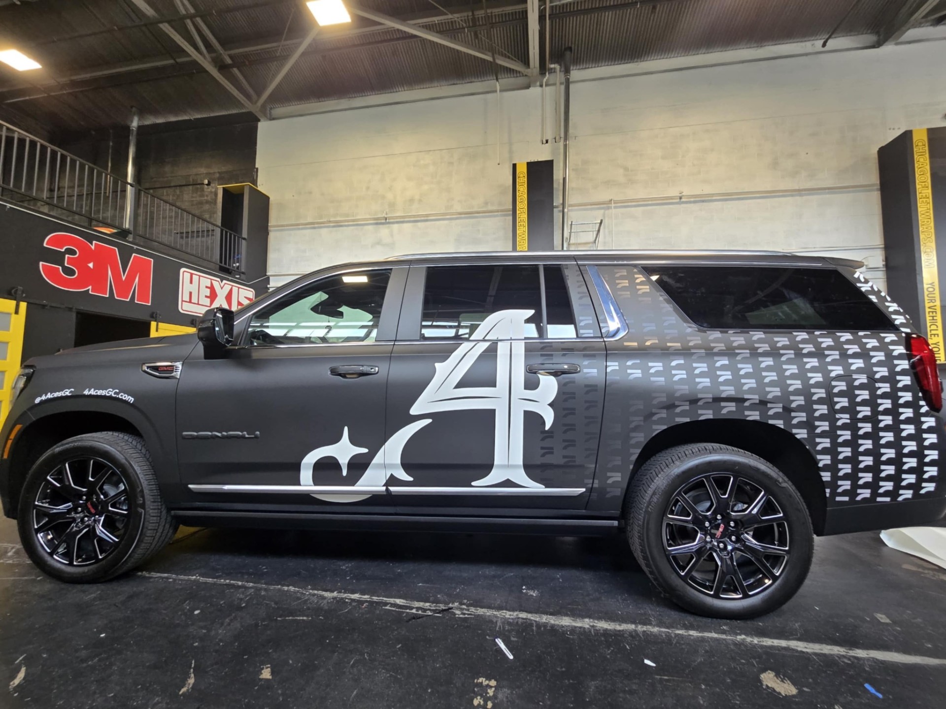 4 Aces — GMC Denali Matte Wrap with Overlays