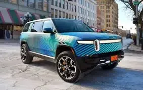 Rivian holographic blue wrap