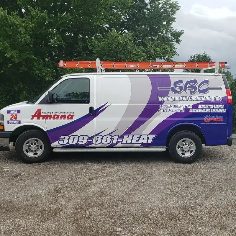 SBC HVAC van wrap